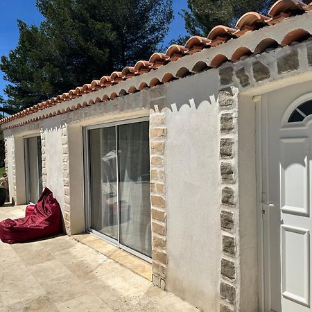 Jolie Maison Avec Vue Sur Piscine Bouc-Bel-Air Esterno foto